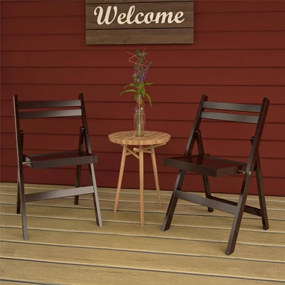 Cosco 2pk XL Wood Slat Back Folding Chairs 1 Cosco 2pk XL Wood Slat Back Folding Chairs