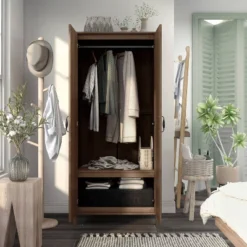 Andreasson Wardrobe Closet Distressed Walnut - HOMES: Inside + Out 12 Andreasson Wardrobe Closet Distressed Walnut - HOMES: Inside + Out -Furniture Sale Store GUEST 55421d8e 0399 4bb1 9f96 54028379035a