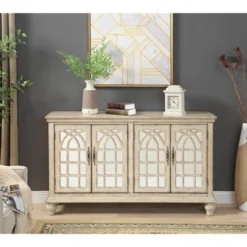 Baskill 4 Door TV Stand For TVs Up To 62" French Cream - Treasure Trove Accents -Furniture Sale Store GUEST 5549195c 0fad 4a2a ae3f 10621a226959