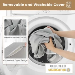 Costway 4-in-1 Convertible Folding Sofa Bed Floor Futon Sleeper Couch Chair Single Grey -Furniture Sale Store GUEST 55d42f7d 1666 46d1 858a fc5463bba7be