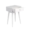 Rory One Drawer Side Table White - Adore Decor