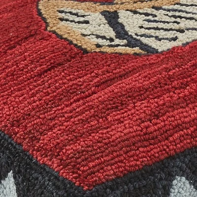 Park Designs Wilderness Canoe Hooked Bench 2 Park Designs Wilderness Canoe Hooked Bench - Image 2