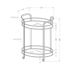 Derria Oval Mirrored Metal Frame Serving Cart - Furniture Of America -Furniture Sale Store GUEST 57747abd 2fcc 47ea 8669 fa7979fa7631