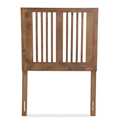 Twin Harena Wood Headboard Walnut - Baxton Studio 1 Twin Harena Wood Headboard Walnut - Baxton Studio