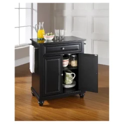 Cambridge Solid Black Granite Top Portable Kitchen Island - Crosley -Furniture Sale Store GUEST 57aaf59a ed72 41bd a82b d5aa855b19f8