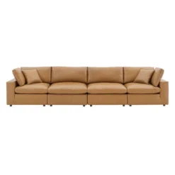 Commix Down Filled Overstuffed Vegan Leather 4 Seater Sofa - Modway -Furniture Sale Store GUEST 58323ca8 e4ce 49bf adba 252f2ec4c4af