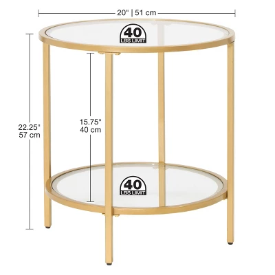 20" Round Camber Elite End Table - Studio Designs 5 20" Round Camber Elite End Table - Studio Designs - Image 5