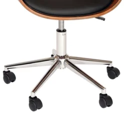 Julian Modern Chair Black/Walnut Veneer Back/Chrome - Armen Living 6 Julian Modern Chair Black/Walnut Veneer Back/Chrome - Armen Living -Furniture Sale Store GUEST 598de788 4009 43f5 b7bd d5482f9cf97b