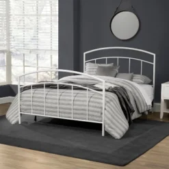 King Julien Metal Bed White - Hillsdale Furniture