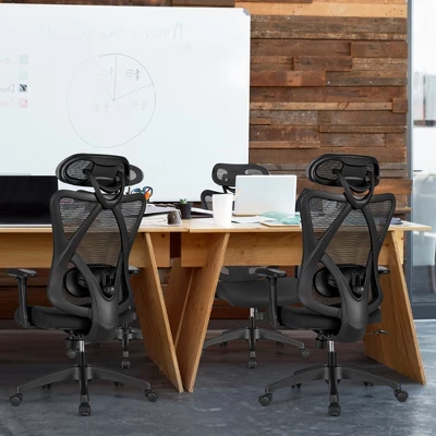 Costway Ergonomic High Back Mesh Office Chair W/ Adjustable Lumbar Support 2 Costway Ergonomic High Back Mesh Office Chair W/ Adjustable Lumbar Support - Image 2