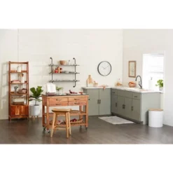 Coastal Wood Kitchen Cart Brown - Olivia & May 26 Coastal Wood Kitchen Cart Brown - Olivia & May -Furniture Sale Store GUEST 5afbafe4 b5ce 42a2 a1f8 9200abdd7b46