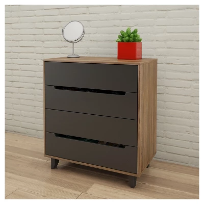 Queen 5pc Alibi Bedroom Set Walnut - Nexera 2 Queen 5pc Alibi Bedroom Set Walnut - Nexera - Image 2