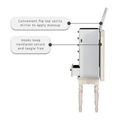 Obrecht Jewelry Armoire Off White - Powell Company -Furniture Sale Store GUEST 5b343db7 3327 4f37 9192 522a44b75074