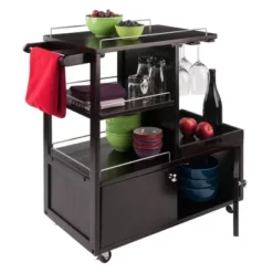 Galen Entertainment Cart With Serving Tray Wood/Espresso - Winsome 17 Galen Entertainment Cart With Serving Tray Wood/Espresso - Winsome -Furniture Sale Store GUEST 5c83f8f0 0b03 4b9b a91a a7e08bd27505