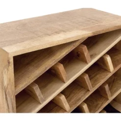 Modern Wood Wine Rack Brown - Olivia & May -Furniture Sale Store GUEST 5ce1b5f3 d627 44ce 8d71 80074e1e7663