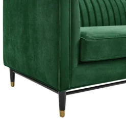 Devote Channel Tufted Performance Velvet Sofa Emerald - Modway -Furniture Sale Store GUEST 5d1f3bee 4453 47f0 96a7 ad51a25b21f9