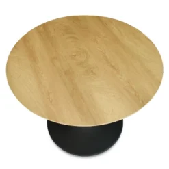 Harrison 35'' Wood Grain Finish Round Top With Metal Base Round Pedestal Dining Table-The Pop Maison 12 Harrison 35'' Wood Grain Finish Round Top With Metal Base Round Pedestal Dining Table-The Pop Maison -Furniture Sale Store GUEST 5d272e21 b435 4b21 8802 1e980e0137f8
