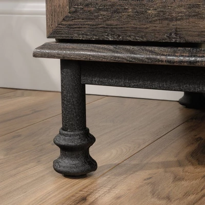 Canal Street Industrial Wood And Metal TV Stand For TVs Up To 65" Carbon Oak - Sauder 5 Canal Street Industrial Wood And Metal TV Stand For TVs Up To 65" Carbon Oak - Sauder - Image 5