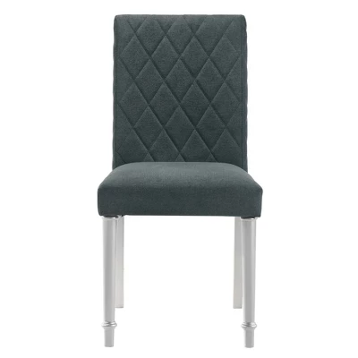 2pc Singger Writing Desk With Chair Gray - HOMES: Inside + Out 8 2pc Singger Writing Desk With Chair Gray - HOMES: Inside + Out - Image 8