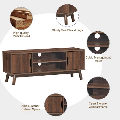 Costway 47" TV Stand Entertainment Media Center Console 6 Costway 47" TV Stand Entertainment Media Center Console - Image 6