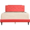 Passion Furniture Deb Tufted Queen Panel Bed