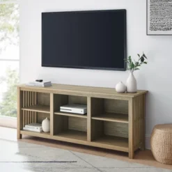 Mission Slatted Media Console TV Stand For TVs Up To 65" - Saracina Home -Furniture Sale Store GUEST 5f958c35 6f33 42e1 859a c93b8633dfcf