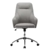 Comfy Height Adjustable Rolling Office Desk Chair- Gray- Techni Mobili