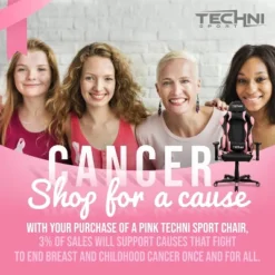 Ergonomic High Back Racer Style PC Gaming Chair Pink - Techni Sport -Furniture Sale Store GUEST 60796ad6 12ef 49c9 85d8 64df8e93ba54