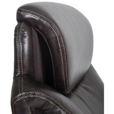 AIR Health & Wellness Big & Tall Executive Chair Brown Leather - Serta 9 AIR Health & Wellness Big & Tall Executive Chair Brown Leather - Serta - Image 9