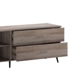 Merrick Lane Mid-Century Modern TV Stand With Adjustable Shelves And Two Drawers -Furniture Sale Store GUEST 6199de98 51e1 4794 85a3 9d65409f6ca3