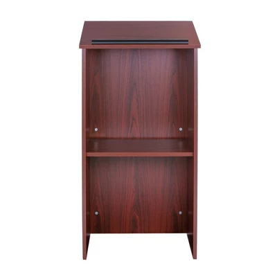 Full Floor Lectern Lecture Podium Mahogany - Hampden Furnishings 1 Full Floor Lectern Lecture Podium Mahogany - Hampden Furnishings