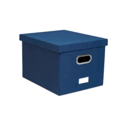 BirdRock Home 1-Pack Collapsible File Storage Organizer With Lid - Navy 9 BirdRock Home 1-Pack Collapsible File Storage Organizer With Lid - Navy -Furniture Sale Store GUEST 63a1a356 65ad 4634 a76b c98d54b8ca30