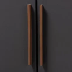 7 Shelf Wardrobe Rikke Two-Tone Wood Storage Cabinet Brown - Baxton Studio -Furniture Sale Store GUEST 63c6d8de 74b5 4e1f b07c 84fa8614c570