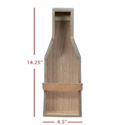 Single Bottle Rustic White Wood Wall Mount Wine Rack - Foreside Home & Garden -Furniture Sale Store GUEST 653dcf71 7a06 4430 b821 6f17f67a74b9