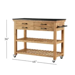 Coastal Wood Kitchen Cart Brown - Olivia & May 25 Coastal Wood Kitchen Cart Brown - Olivia & May -Furniture Sale Store GUEST 65511e8f a17a 41d4 befe fe0a2b9faac5