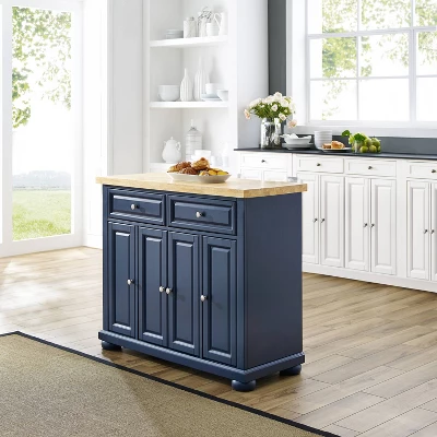 Madison Kitchen Island Navy - Crosley 8 Madison Kitchen Island Navy - Crosley - Image 8