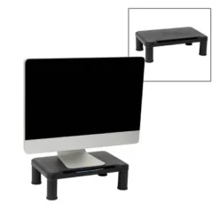 Mind Reader 2pk Small Plastic Monitor Stands Black 12 Mind Reader 2pk Small Plastic Monitor Stands Black -Furniture Sale Store GUEST 6726117f 6911 431b bc19 44fd4a50e09b