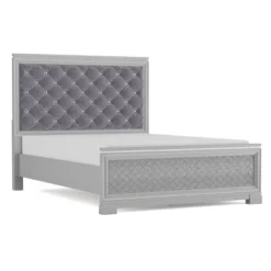 3pc Tenaya Bed With 2 Nightstands Set Silver/Gray - HOMES: Inside + Out 24 3pc Tenaya Bed With 2 Nightstands Set Silver/Gray - HOMES: Inside + Out -Furniture Sale Store GUEST 676865a2 29c7 4e03 8a36 e70f939ce1fa