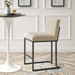 Indulge Channel Tufted Fabric Counter Height Barstool - Modway -Furniture Sale Store GUEST 68076583 53e5 4858 a784 39ca3f615fee