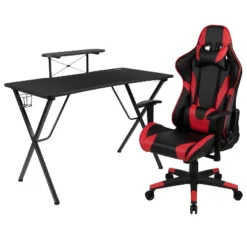 BlackArc Delta Gaming Setup: Reclining Chair With Lumbar Support & Headrest; Desk With Detachable Headphone Hook/Cupholder & Monitor Stand 26 BlackArc Delta Gaming Setup: Reclining Chair With Lumbar Support & Headrest; Desk With Detachable Headphone Hook/Cupholder & Monitor Stand -Furniture Sale Store GUEST 6815d124 939a 4e5f be71 3d1f9fa0c351