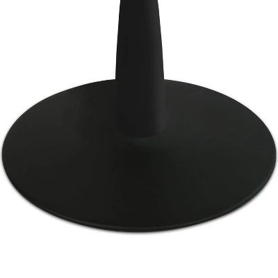 Harrison 35'' Wood Grain Finish Round Top With Metal Base Round Pedestal Dining Table-The Pop Maison 6 Harrison 35'' Wood Grain Finish Round Top With Metal Base Round Pedestal Dining Table-The Pop Maison - Image 6