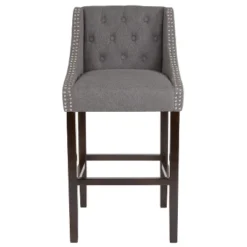 Merrick Lane Upholstered Barstool 30" High Transitional Tufted Barstool With Accent Nail Trim 22 Merrick Lane Upholstered Barstool 30" High Transitional Tufted Barstool With Accent Nail Trim -Furniture Sale Store GUEST 68cc0a09 646c 4438 a31d ea33ebcc4fb9