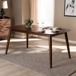 Edna Wood Dining Table Walnut - Baxton Studio -Furniture Sale Store GUEST 690056d4 ea17 4e6b 9523 b25392d62667