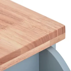 Rubberwood Countertop Kitchen Island, 4 Wheel Kitchen Trolley With Spice Rack, Towel Rack, 3 Open Shelves And 2 Drawers - ModernLuxe -Furniture Sale Store GUEST 694f4a21 4cbd 4d1f 9230 b35f45d0def7