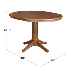 Lillian Round Top Pedestal Table With 12" Drop Leaf Distressed Oak - International Concepts 19 Lillian Round Top Pedestal Table With 12" Drop Leaf Distressed Oak - International Concepts -Furniture Sale Store GUEST 69983f9f e25a 4aa9 8dc5 c1ccc54ebf77
