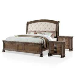 3pc Lellen Bedroom Set With 2 Nightstands Beige/Rustic Natural Tone - HOMES: Inside + Out -Furniture Sale Store GUEST 6a514635 60d3 42df 8f42 523bc38a0bca