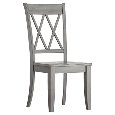 Set Of 2 South Hill X Back Dining Chair Antique Gray - Inspire Q 1 Set Of 2 South Hill X Back Dining Chair Antique Gray - Inspire Q