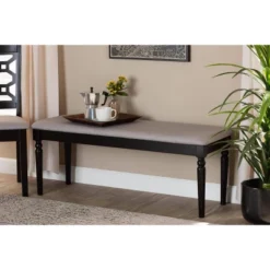 Giovanni Fabric Upholstered And Wood Dining Bench - Baxton Studio -Furniture Sale Store GUEST 6c0f07c7 ccaf 4e31 b268 659217dd6d13