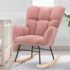 Epping Accent Modern Armchair Faux Shearling Fabric Nursery Glider Rocker, Wingback Chair Rocking Chairs-Maison Boucle 25 Epping Accent Modern Armchair Faux Shearling Fabric Nursery Glider Rocker, Wingback Chair Rocking Chairs-Maison Boucle -Furniture Sale Store GUEST 6c50751a 08e7 497a 9b19 e9c8f7f761e8