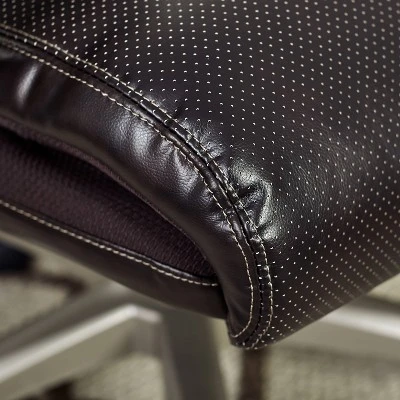 AIR Health & Wellness Big & Tall Executive Chair Brown Leather - Serta 15 AIR Health & Wellness Big & Tall Executive Chair Brown Leather - Serta - Image 15